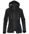 XB-4W Stormtech Ladies Matrix System 3-in-1 Jacket Black / Carbon colour image